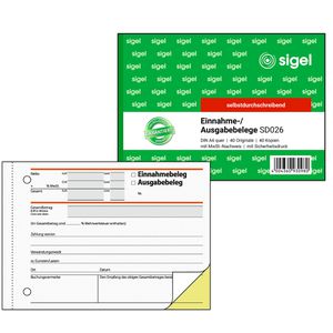 Einnahme- / Ausgabebeleg Avery Zweckform 1755 A6-quer 2 X 40