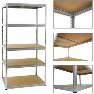Produktbild für Schwerlastregal PROREGAL Slim Elephant M, 5 Holzböden