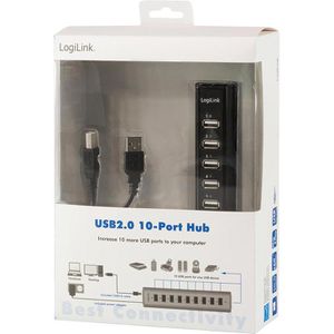 Produktbild für USB-Hub LogiLink UA0096, schwarz