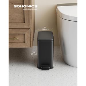 Produktbild für Mülleimer Songmics LTB560B05, schwarz