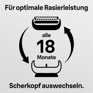 Produktbild für Scherkopf Braun 52S Kombipack, silber