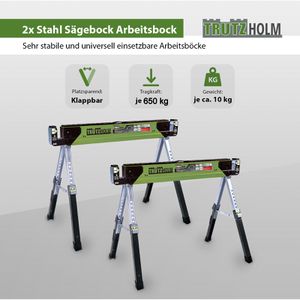Produktbild für Arbeitsbock Trutzholm 28433901, bis 1300kg