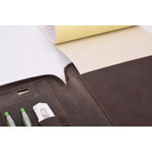 Produktbild für Schreibmappe Menzo MB47, marone, Echt Leder