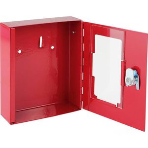 Produktbild für Notschlüsselkasten HMF 10213, rot, RAL 3001
