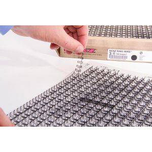 Produktbild für Drahtbinderücken Renz Ring Wire, schwarz, für A4