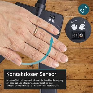 Produktbild für Schreibtischlampe Luxula LX700159, schwarz, LED, dimmbar