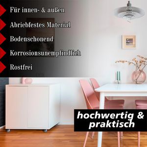 Produktbild für Möbelrolle PRIOstahl mit Anschraubplatte, 4 Stück