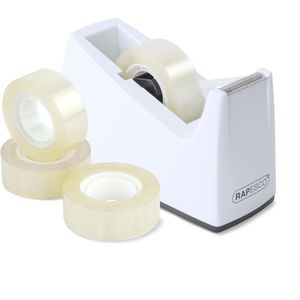 Klebebandabroller RAPESCO 300, 1620, weiß