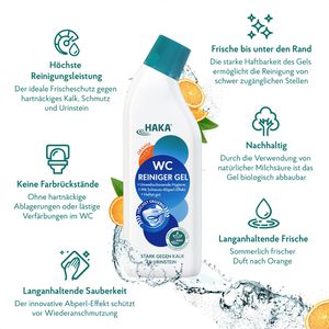Produktbild für WC-Reiniger HAKA Orange, Gel
