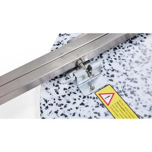 Produktbild für Stehtisch RUKU1952 weiß marmoriert Ø 80 cm, klappbar