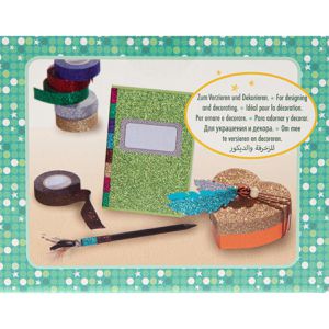 Produktbild für Washi-Tape Folia 28509 Glitzer, farbig sortiert