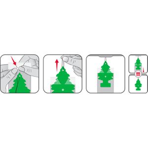 Produktbild für Autoduft Wunderbaum 134244, Echtleder