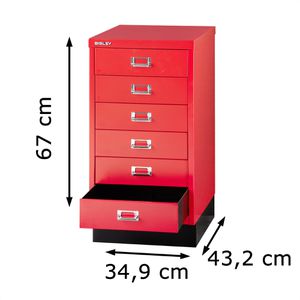 Produktbild für Schubladenschrank Bisley MultiDrawer, aus Metall