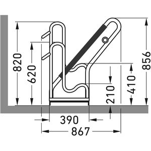 Produktbild für Fahrradständer WSM 4702 XBF, Bodenmontage / freistehend