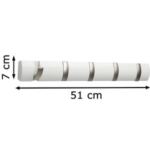 Produktbild für Garderobenleiste Umbra Flip 5, 318850-660, weiß