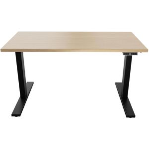 Produktbild für Schreibtisch Bisley E-WonderTech, eiche / schwarz