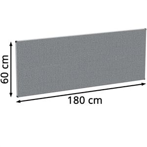 Produktbild für Tischtrennwand Geramöbel Eco, HW-80-SWS271806-RU, grau