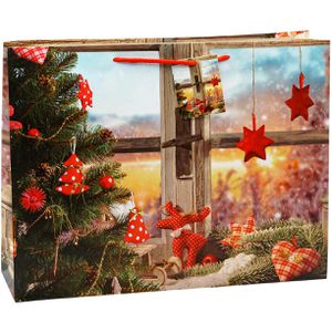 Produktbild für Geschenktüte TSI 82935 Weihnachten Shopper quer