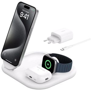Produktbild für Ladestation Belkin BoostCharge einklappbar 3in1