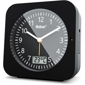 Produktbild für Wecker Mebus 25609 schwarz, analog