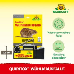 Produktbild für Wühlmausfalle Neudorff Quiritox, Zangenfalle
