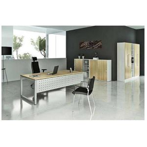 Produktbild für Schreibtisch Hammerbacher R-Serie, eiche / silber