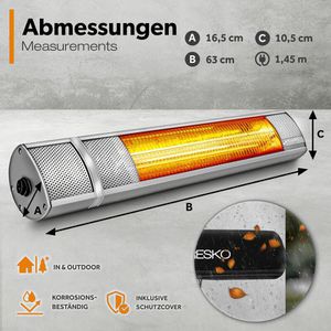 Produktbild für Heizstrahler Tresko THSL-007, outdoor