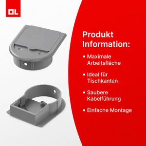 Produktbild für Kabeldurchlass Oskar-Lehmann KDE, 88,5 mm, rund