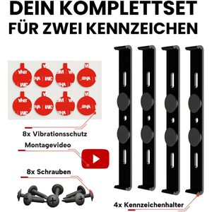 Produktbild für Kennzeichenhalter IVALITY Premium Klick