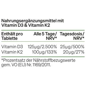 Produktbild für Vitamin-D natural-elements 180 Tabletten