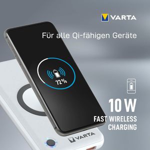 Produktbild für Powerbank Varta Wireless 57908, 15000mAh