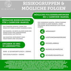 Produktbild für Aminosäuren Qidosha L-Carnosin, 120 Kapseln
