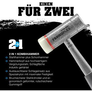 Produktbild für Schonhammer HALDER FERROPLEX, 3677.035, Kopf-Ø 35mm