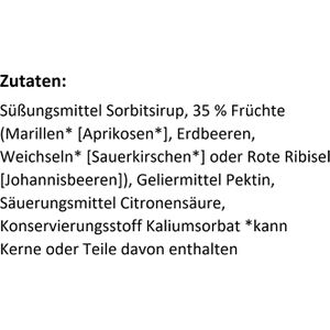 Produktbild für Fruchtaufstrich Gartenland Sortiment Kalorienreduziert, Mix