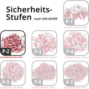 Produktbild für Aktenvernichter HSM Securio B24, 1780111, weiß, mit Rollen