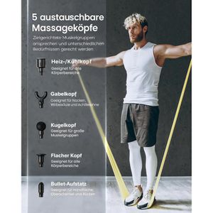 Produktbild für Massagepistole RENPHO Active Thermacool, mit Transporttasche