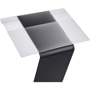 Produktbild für Infoständer Böttcher-AG Caption aus Acrylglas, schwarz matt A3