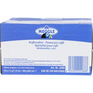 Produktbild für Kaffeesahne Meggle Fettgehalt 10 %