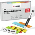 Magnetschilder Gauder ME-75x25x0,8-30pcs-mix, bunt