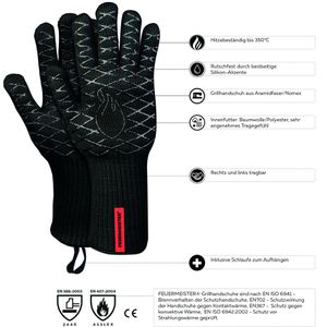 Produktbild für Grillhandschuh Feuermeister Aramid, Mischgewebe