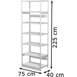 Produktbild für Aktenregal Kerkmann Progress 500, 50950411, aus Metall