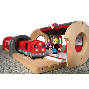 Produktbild für Spielzeugeisenbahn BRIO World Metro Bahn Set