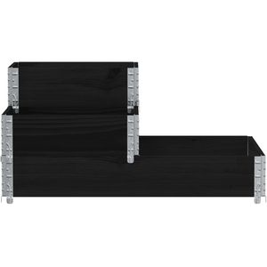 Produktbild für Palettenaufsatz vidaXL 4010314, schwarz, Holz