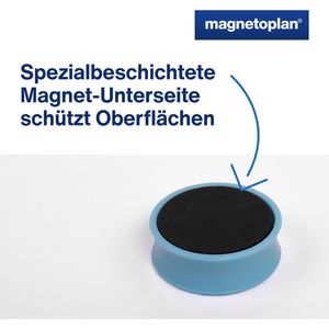 Produktbild für Magnete Magnetoplan Ergo Large, babyblau