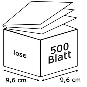 Produktbild für Zettelklotz Läufer 24040, lose
