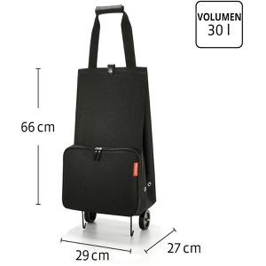 Produktbild für Einkaufstrolley Reisenthel Foldabletrolley, black, klappbar