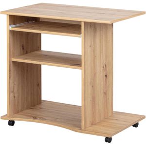 Computertisch Inter-Link Addu, mit Rollen