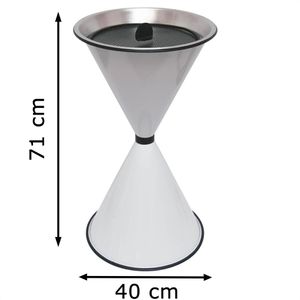 Produktbild für Aschenbecher SZ-Metall Diabola, 29711, weiß, Outdoor