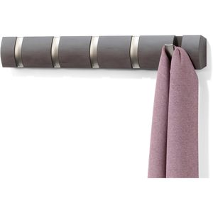 Produktbild für Garderobenleiste Umbra Flip 5, 318850-1143, treibholzgrau