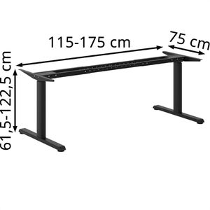 Produktbild für Schreibtischgestell Actiforce 1050 Lite, schwarz